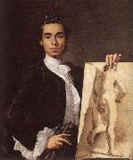 MELeNDEZ, Luis Portrait of the Artist g oil on canvas